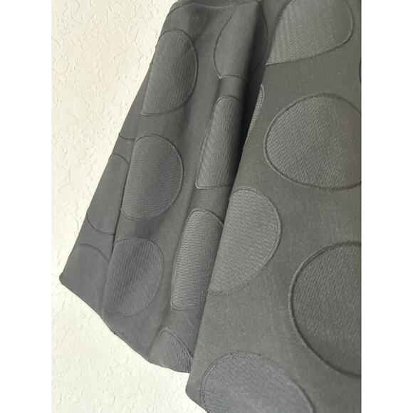 Maeve Anthropologie🌿Bubble Skirt Women’s SZ Small Black Texture Polka Dot Y2K - Picture 6 of 8